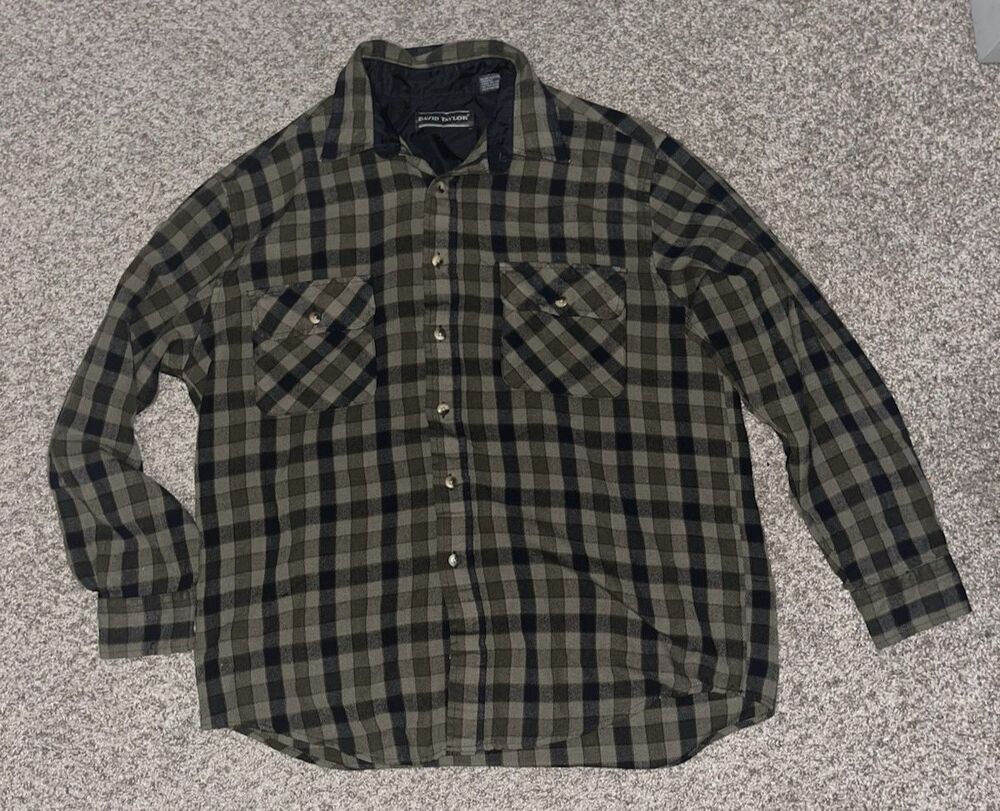 David Taylor Flannel Long Sleeve Large